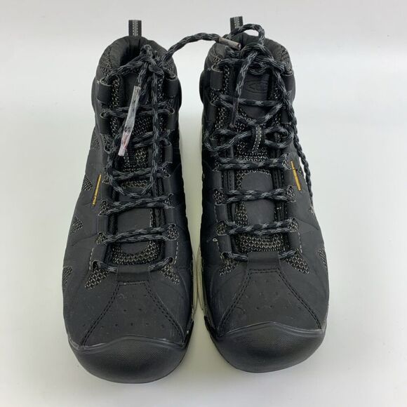 Keen Utility San Antonio Mid Aluminum Toe Work Boot 1018647 Black Silver Men 9EE - Picture 4 of 16